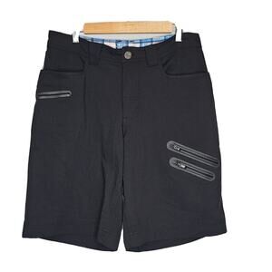 Lululemon Men's Black Striped Cadence Commuter 7-Piocket Shorts Size 32